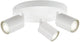 Faretto integrale da soffitto Siena bianco opaco rotondo per 3x lampada gu10 (non inclusa) | 3xgu10