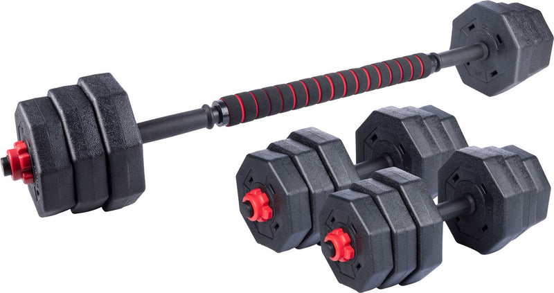 Set di pesi Umbro con manubri - set di manubri incl. bilanciere e barra con manubri - set di manubri max. 20 kg - dischi da 1,25 kg, 1,5 kg e 2 kg - accessori fitness allenamento della forza