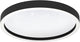Eglo connect.z montemorelos-z smart plafondlamp - ø 42 cm - zwart wit - instelbaar rgb wit licht - dimbaar - zigbee