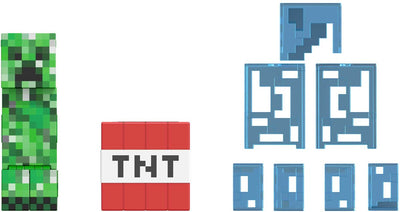 Minecraft diamond level creeper figure multicolored