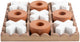 Present time ornament tic tac toe - oranje - 18.5x18.5x5cm - modern - mdf