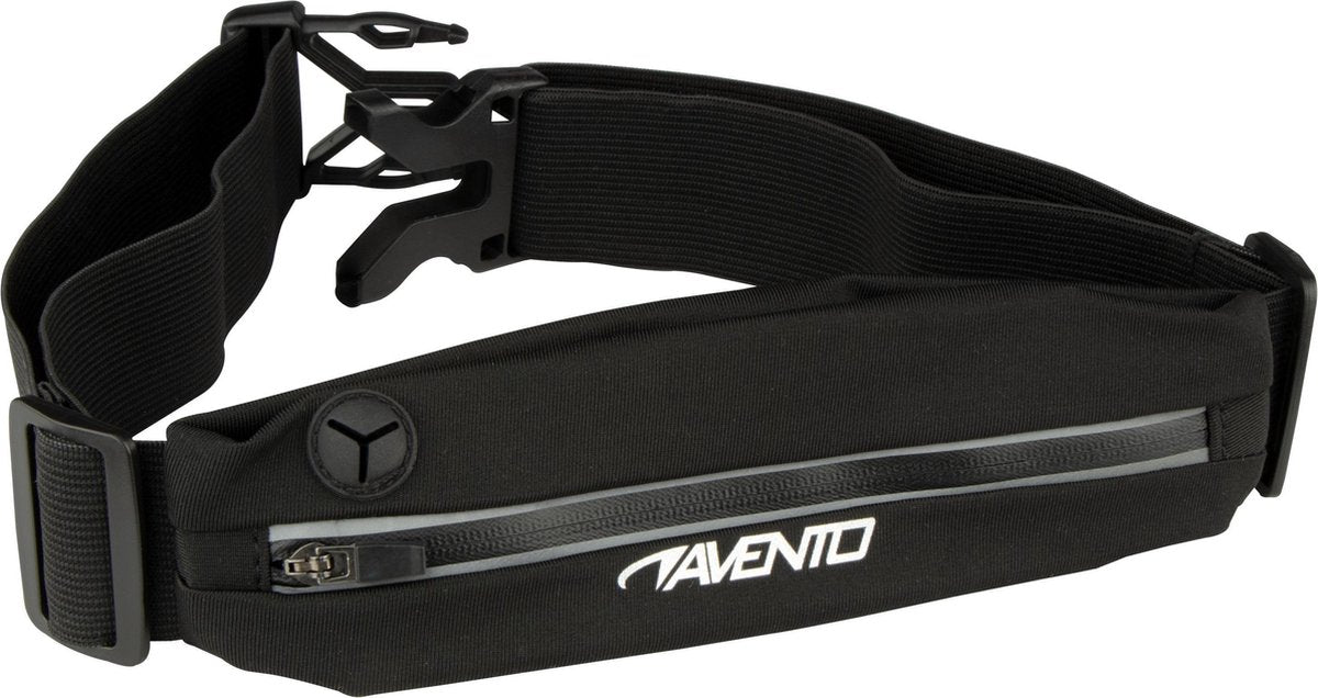 Avento - riñonera deportiva - cinturón para correr - negro