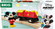 Set de juego Brio Mickey Mouse tren a batería 3 piezas