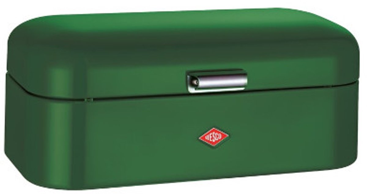 Wesco grandy broodtrommel | 10 liter - maat l | metaal - donkergroen | keukenopslag | special edition kerstmis