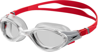 Speedo biofuse 2.0 swimming goggles - clear red
