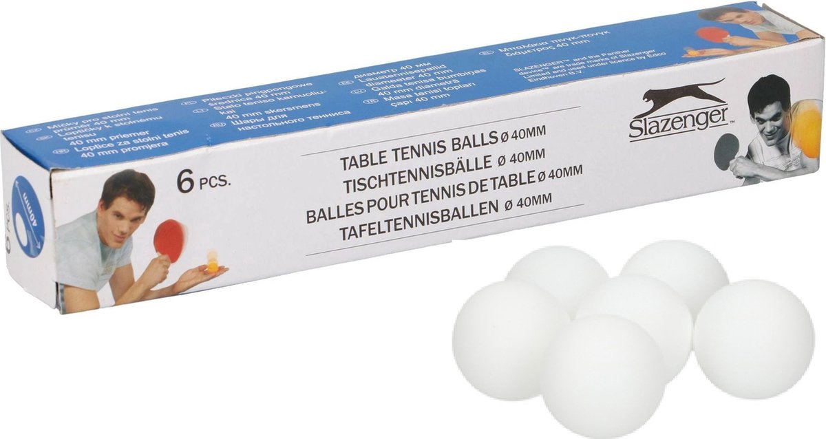 Bolas de tenis de mesa, 6to.