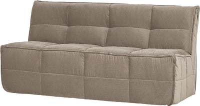 Vtwonen cluster eetbankje met rugleuning 164 cm - velvet - warm taupe