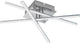 Eglo lasana 1 - wand plafondlamp - 1 lichts - chroom - wit