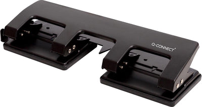 Perforatore Q-connect a 4 fori | fino a 25 fogli | nero
