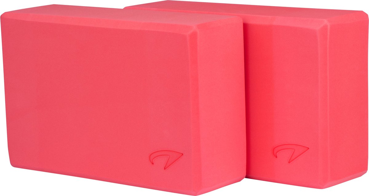 Set di 2 blocchi yoga Avento - schiuma - rosa