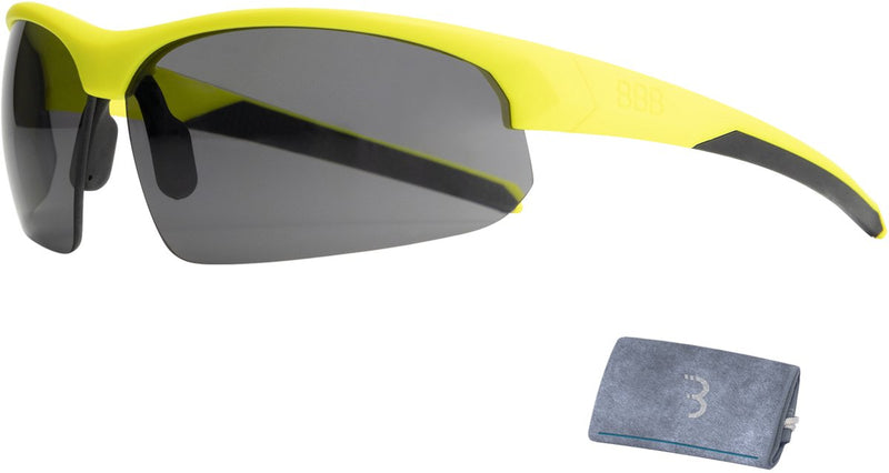 Bbb ciclismo gafas de ciclismo para hombre y mujer - gafas de ciclismo con 3 lentes intercambiables - gafas ligeras para bicicleta de carreras - amarillo neón mate - impresionar bsg-58