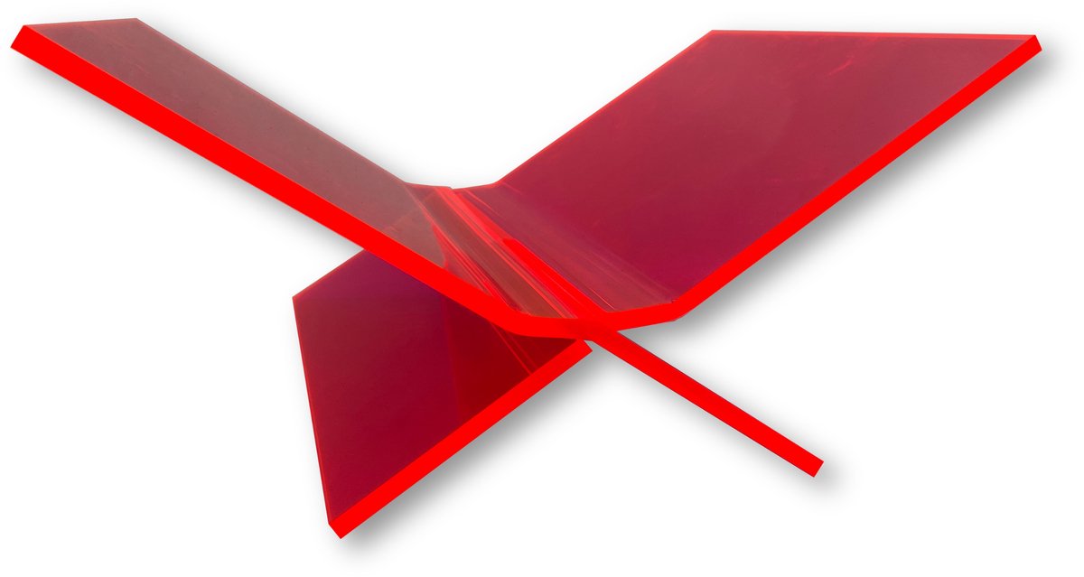 Bbfl boekenstandaard roze - acrylglas boekenhouder - transparant - 30x25cm - modern design - bookstand - book holder
