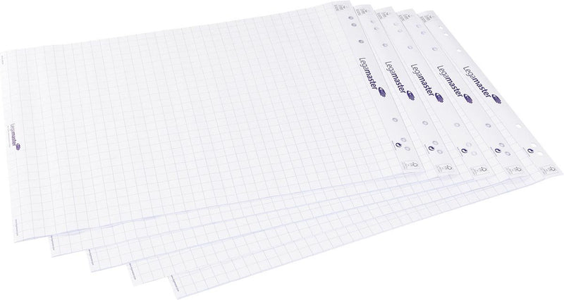 Legamaster flipchart paper block grid 5 paquete de 20 hojas