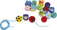 beaded chain string animal and flower, 17dlg.