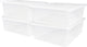 Scatola portaoggetti Iris cristalbox - 28 l - plastica - trasparente - set da 4