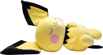 Pokémon | peluche pichu durmiendo durmiendo 45 cm - jazwares
