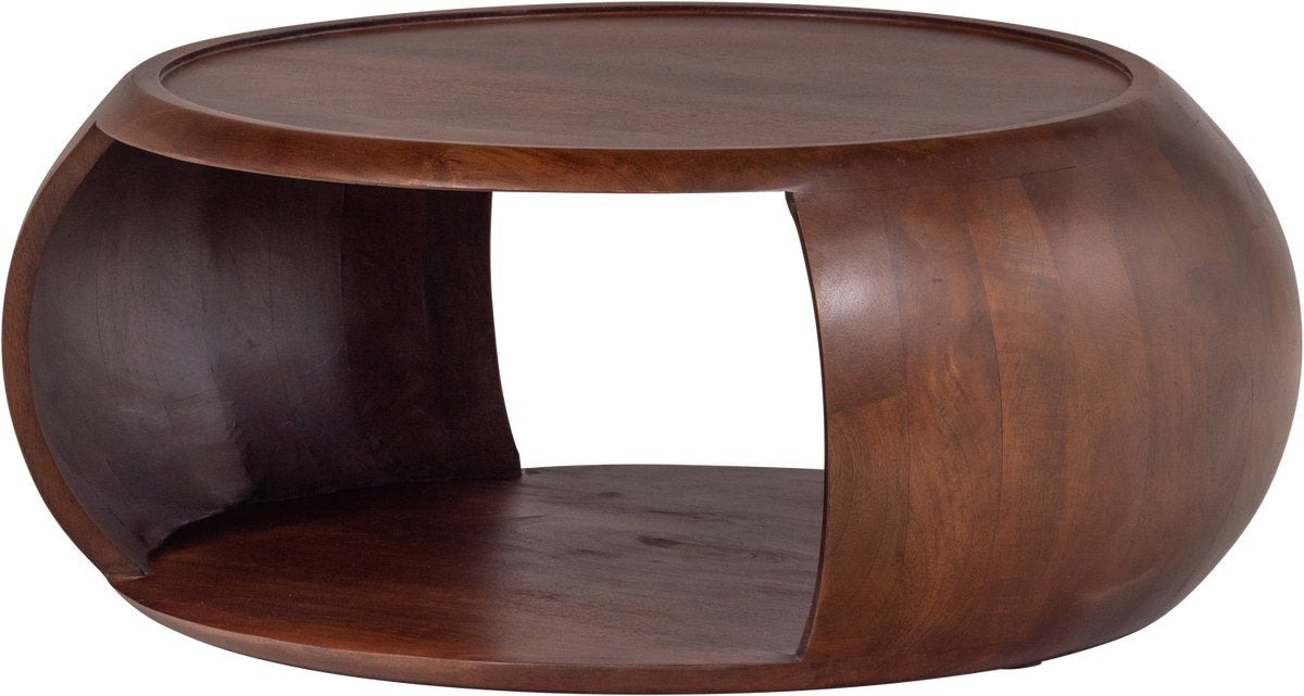 Mesa de centro Woood cole - madera de mango - marrón - 36x72x72