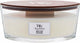 Vela perfumada Woodwick Heartwick Flame Ellipse - teca blanca - 50 horas de combustión