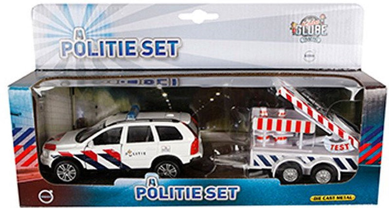 Kids Globe Die Police Volvo XC90 con Arrowwagen NL