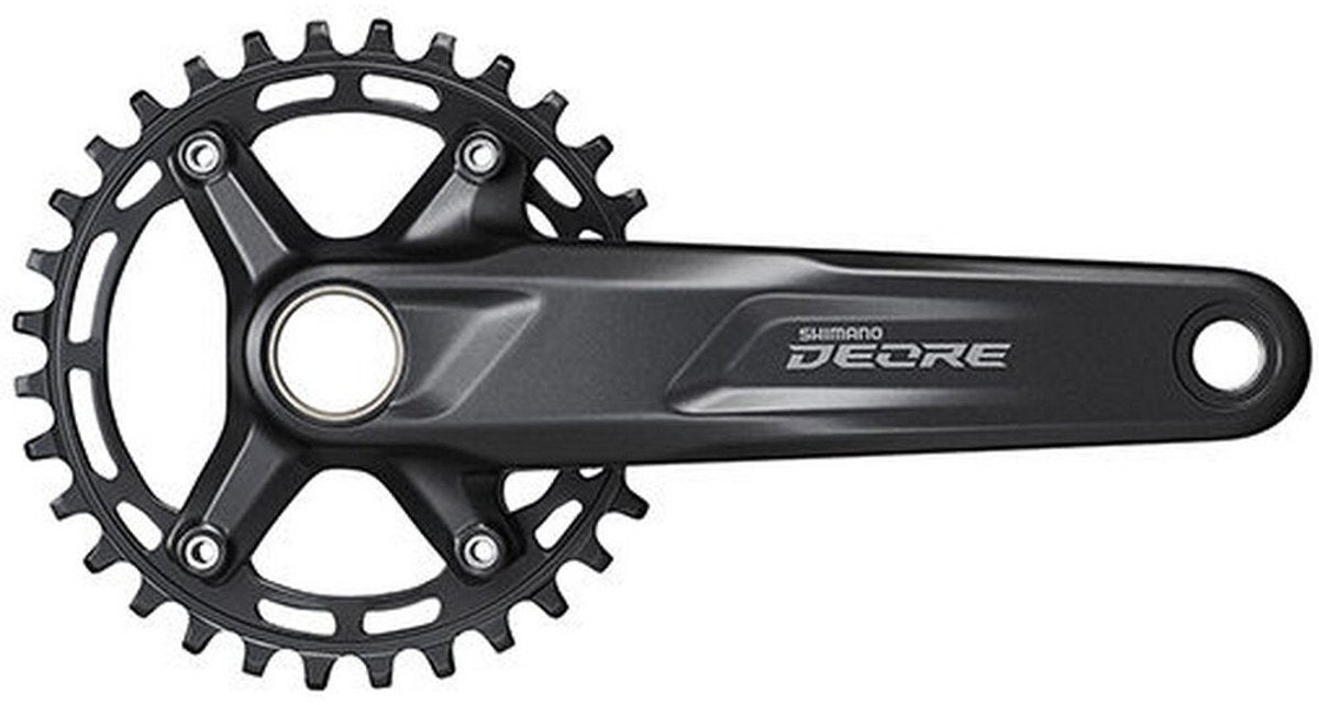 Shimano Cranket 10 11 Speed ​​Deore FC-M5100-1 con 170 mm Crankarm 30t Nero