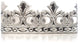 Piccole avventure - corona del principe d'argento - morbida corona per bambini