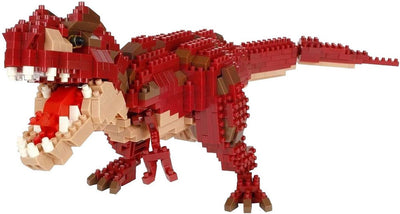 Bandai - nanoblock - figura di dinosauro - tirannosauro rex deluxe - figura di mattoni 850 pezzi - modello di assemblaggio set di costruzione - kit di costruzione giocattoli bambini 12+ adolescenti adulti - nbc031