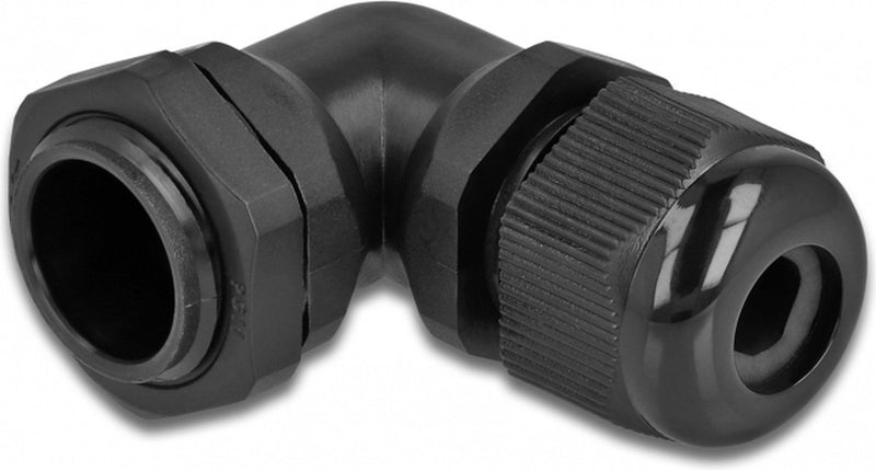 Delock Prensaestopas en ángulo de 90° pg11 negro