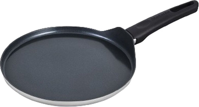 Molde para crepes Brabantia indu+ - ø 24 cm - molde para crêpes - revestimiento antiadherente cerámico - apto para inducción - 100% libre de PFA - apto para lavavajillas - gris