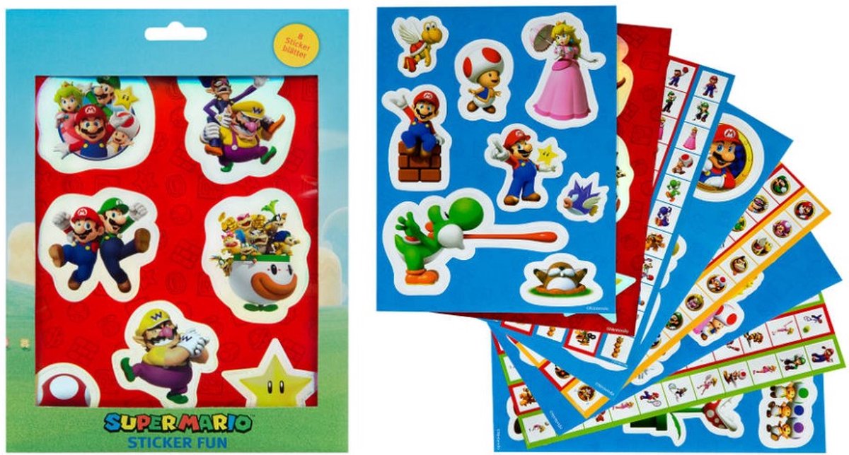 Set de calcomanía de Super Mario