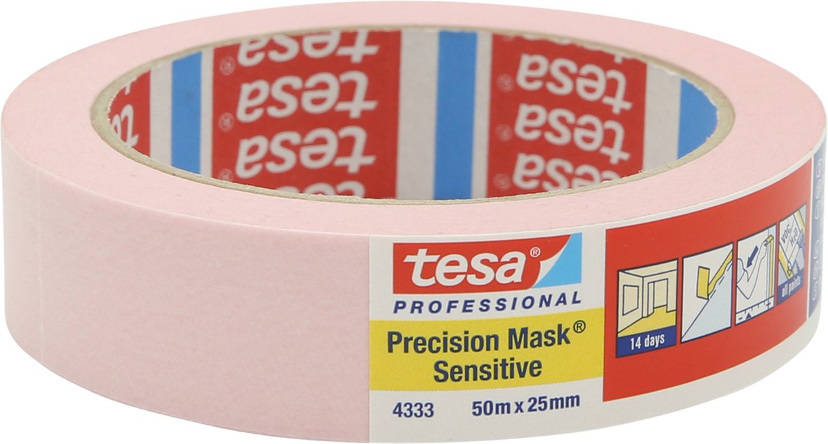 Tesa profesional 1009792 - 4333 prec máscara sens 50m x 38mm | 4 piezas
