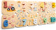 Woet ® wooden number puzzle farm - learning to count - numbers 1 to 10 - puzzle with numbers and animals - fsc educational toys - from 2 years