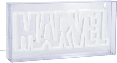 Paladone marvel led neon logo light sign – voor wandmontage of vrijstaand – officieel gelicentieerde marvel kamerdécor cadeau