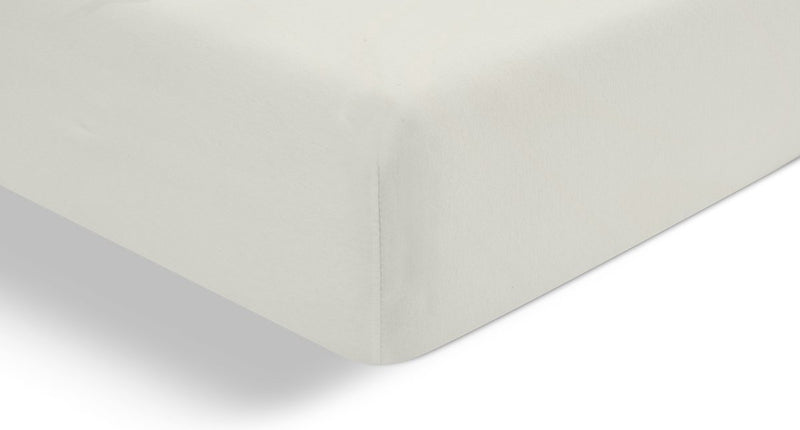 Lenzuolo con angoli Cenerentola - adatto per boxspring - jersey - 180x210 220 cm - fino a 25 cm - avorio