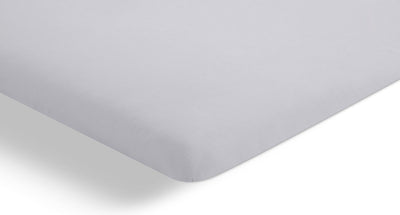 Cinderella - weekend - topper fitted sheet with split - 160x200 cm - up to 15 cm mattress height - 100% cotton - light gray