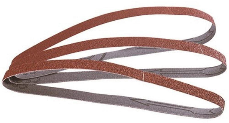 Wolfcraft - bandas abrasivas para lijadora de banda 13 x 457 mm - grano 40 - 3 piezas - 1724000