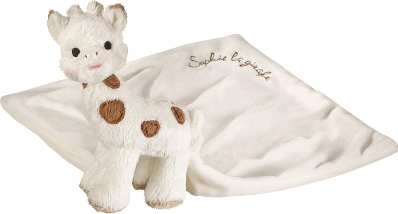 Sophie la jirafa manta para abrazar chérie - peluche para bebé - manta para abrazar al bebé - regalo de maternidad - regalo de baby shower - en lujosa caja de regalo blanca y beige - a partir de 0 meses - 25 x 25 cm