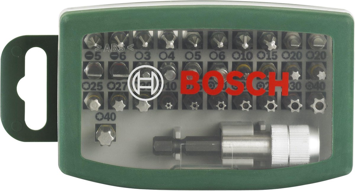 Bosch accessories 32-piece screwdriver bit set with color coding - 2607017063