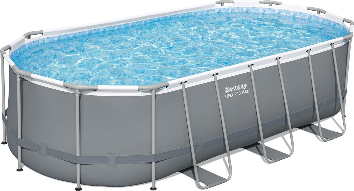 Conjunto piscina elevada Bestway steel pro max 5,49 m x 2,74 m x 1,22 m