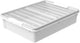Smartstore - bedroller opbergbox 60 liter met wielen - polypropyleen - transparant