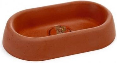 Platepet in cemento - ciotola per cibo per roditori - singola - 19x10x5 cm