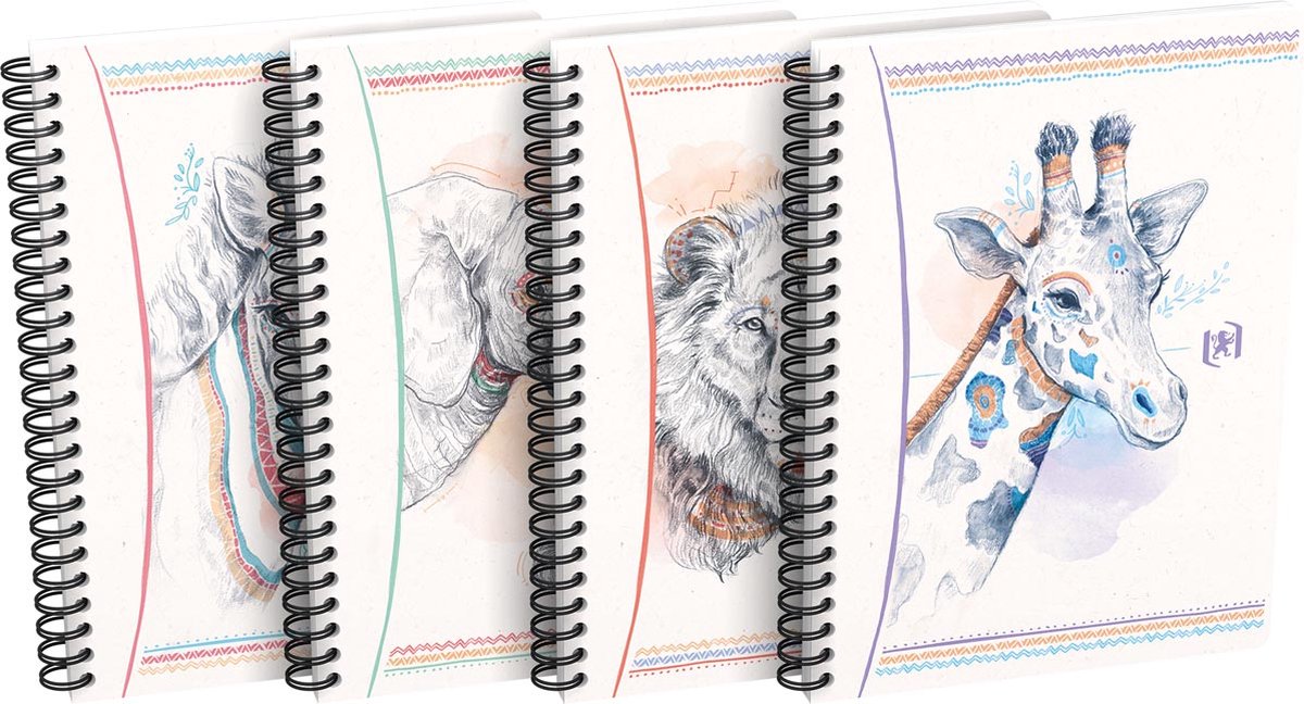 Quaderno Oxford Boho Spirit A5 a righe 120 pagine 90 g, design casuale