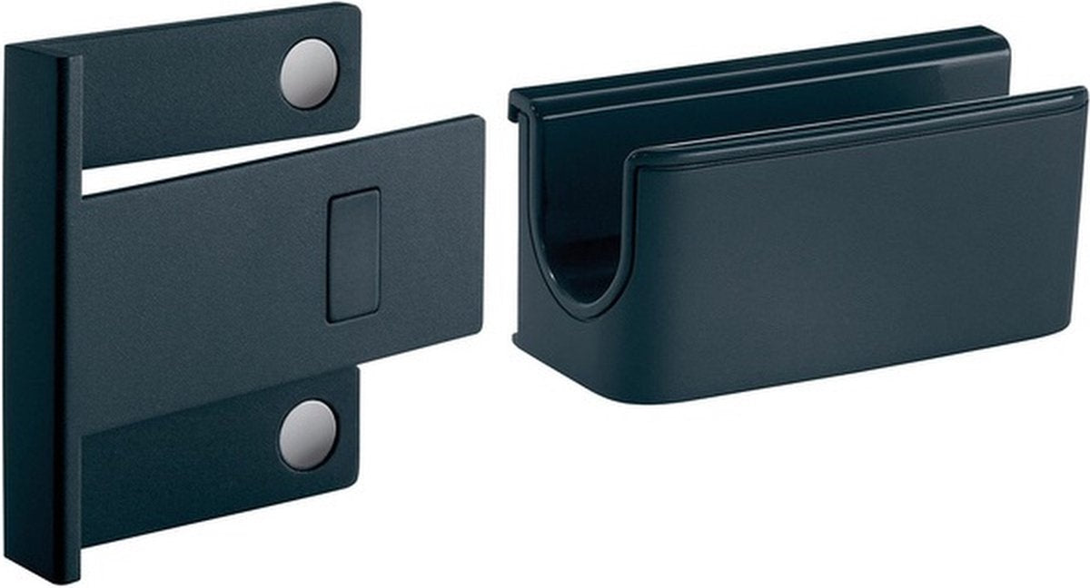 Porta rotuladores Sigel - para pizarra magnética de vidrio de 3 a 5 mm - 75x37x35 mm - antracita - si-gl800