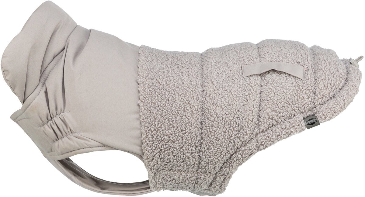 Trixie hondenjas - grijs 30cm - warme polyester, verstelbare borstflap, modieuze sierzakken