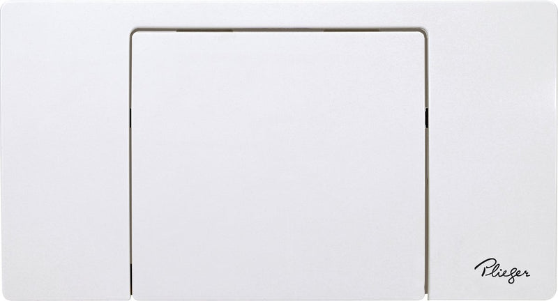 Panel de control Plieger Neckar - panel de control de inodoro blanco - control frontal - 1 botón de parada de inicio