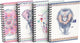 Oxford boho spirit spiraalblok, ft a6, 50 bladzijden, geruit 5 mm, geassorteerde kleuren
