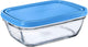 3670 lonchera rectangular con tapa duralex Freshbox azul 1,1 l