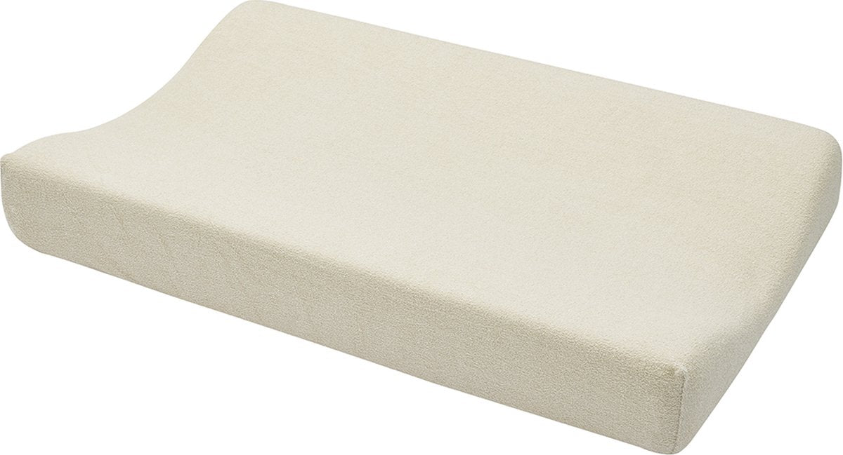 Meyco baby uni aankleedkussenhoes - badstof - soft sand - 50x70cm