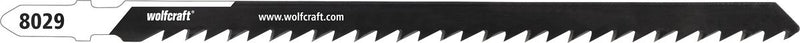 Wolfcraft - Lama per seghetto alternativo in PVC 100 mm - Lama HCS con attacco a T - ideale per tubi in plastica, PP PVC - 8029000