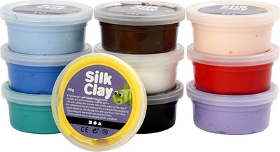 Clay di seta - Colori di base, 10x40gr.
