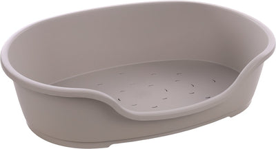 Cesta Flamingo tuck ovalada gris – tamaño xxl – 102,5×67×27 cm – cesta de plástico extra grande para perros de razas grandes
